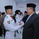 Bupati Kukuhkan Paskibraka HUT ke-80 RI di Asahan