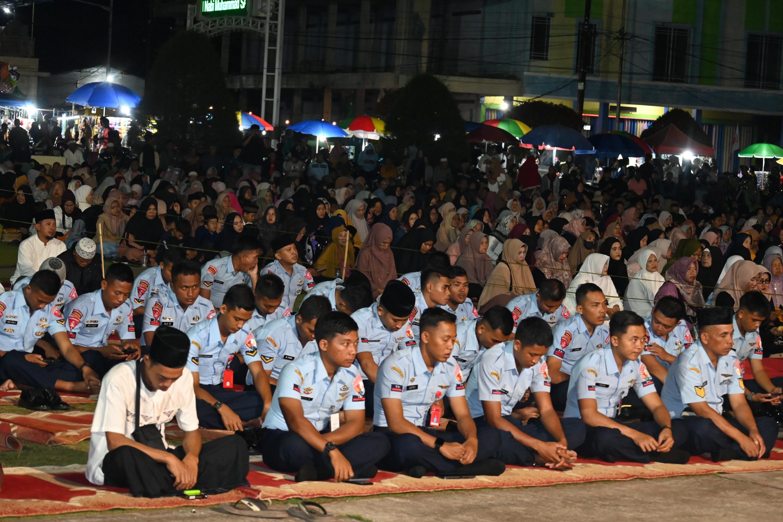 Lanud RSA Wujudkan TNI AU AMPUH Lewat Natuna Bersholawat