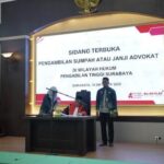 40 Advokat Muda Bersumpah Anti Suap di PT Surabaya, ini 40 Advokat Muda Bersumpah Anti Suap di PT Surabaya, ini Pesan Presiden FAMI