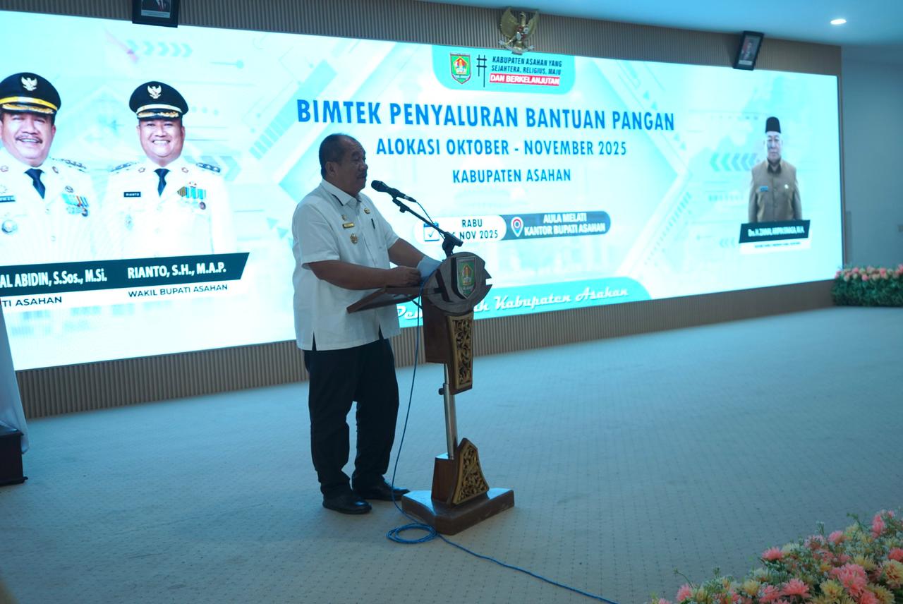 Buka Bimtek Penyaluran Bantuan Pangan, Bupati Asahan Tegaskan Komitmen Menjaga Ketahanan Pangan
