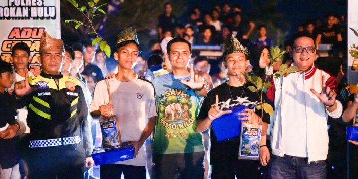 Astaka Bergemuruh Tengah Malam, Polres Rokan Hulu Sulap Adu Cepat Jadi Ajang Kreatif Anak Muda